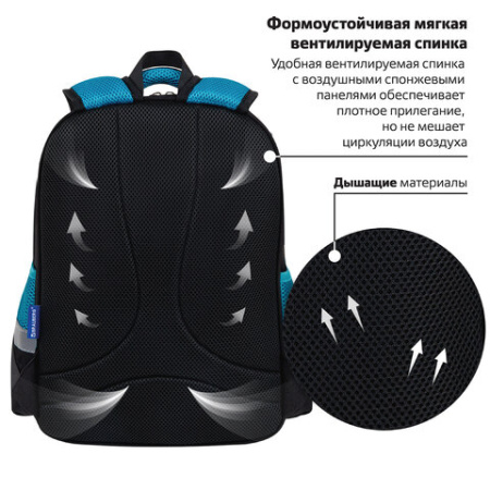 Рюкзак BRAUBERG FAVOUR, 2 отделения, 3 кармана, "Anime fight", 40х29х15 см, 272057 - МСК «Форвард»