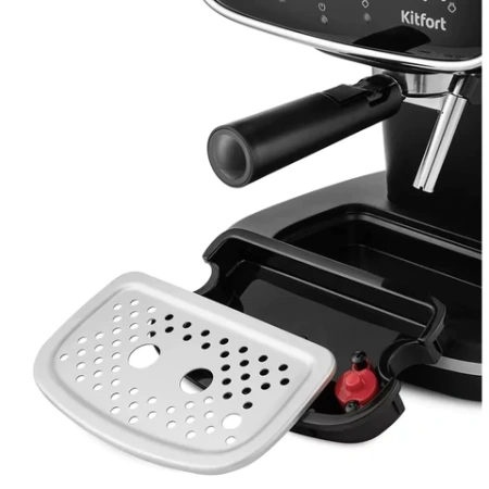 Кофеварка рожковая KITFORT КТ-736, 1100 Вт, объем 1,2 л, 15 бар, ручной капучинатор, черная 458166 - МСК «Форвард»