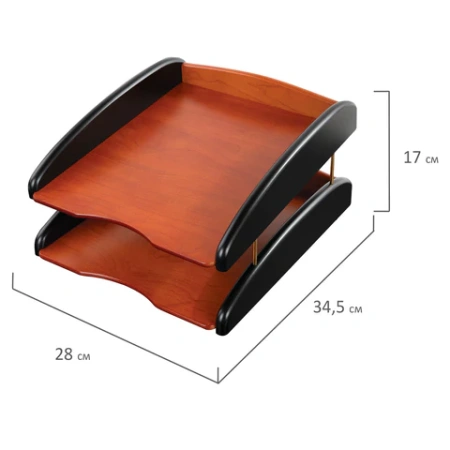 Набор настольный GALANT "Cayman" из дерева, 8 предметов, цвет "палисандр/чёрный", 238160 - МСК «Форвард»