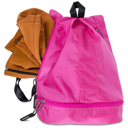 Мешок-сумка 1 отделение Berlingo "Classic pink", 39*28*19см, 1 карман, отделение для обуви MS1051 336907 - МСК «Форвард»