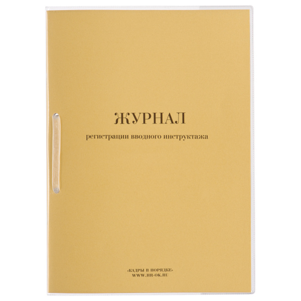 Журнал регистрации вводного инструктажа, 32л, сшивка/пломба/обложка ПВХ, 130204