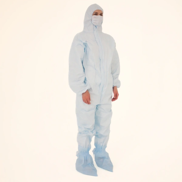 Комплект одноразовой одежды защитный КХ-87 (комбинезон, бахилы, маска) разм. 56-58, ГЕКСА 630953