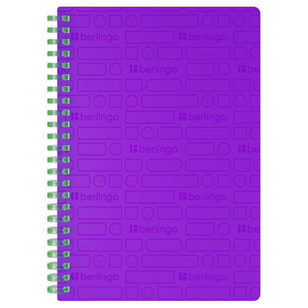 Бизнес-тетрадь A5, 80л., Berlingo "Your Way", клетка, на силиконовом гребне, 80г/м2, пластик обложка 600мкм, фиолетовая SRn_A5894 369403 - МСК «Форвард»