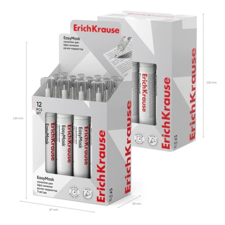 Ручка-корректор ERICH KRAUSE "EasyMask", 7 мл, металлический наконечник, 55989 274222 - МСК «Форвард»