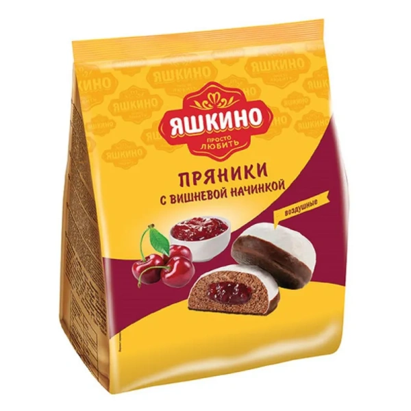 Пряники Яшкино с вишневой начинкой 350 г ЯП906 1287245 - МСК «Форвард»