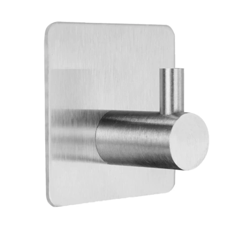 Крючки самоклеящиеся универсальные 4,5x4,5 см, КОМПЛЕКТ 4 шт., сталь, серебристые, LAIMA Home, 608785 - МСК «Форвард»