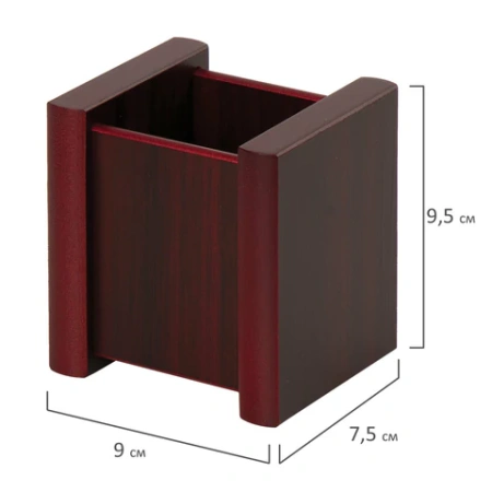 Набор подарочный настольный BESTAR "Platon" из дерева, 11 предметов, цвет "красное дерево", 236373 - МСК «Форвард»