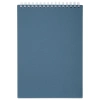 Блокнот А5, 80 л., силиконовый гребень, обложка пластик, клетка, BRAUBERG, синий, 117561 - МСК «Форвард»