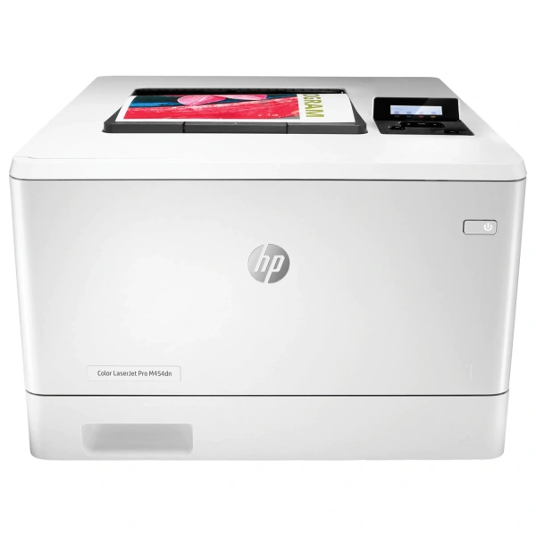 Принтер лазерный ЦВЕТНОЙ HP Color LaserJet Pro M454dn А4, 27 стр/мин, 50000 стр/мес, ДУПЛЕКС, с/к W1 354374