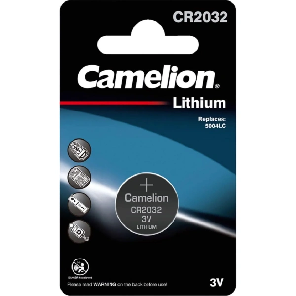 Батарейка литиевая CR2032 Camelion 1шт 3V CR2032-BP1 блистер 3066 1619521 - МСК «Форвард»