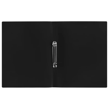 Папка на 2 кольцах А4 BRAUBERG UNIVERSAL, 25 мм, черная, до 170 листов, 0,5 мм, 273031 - МСК «Форвард»