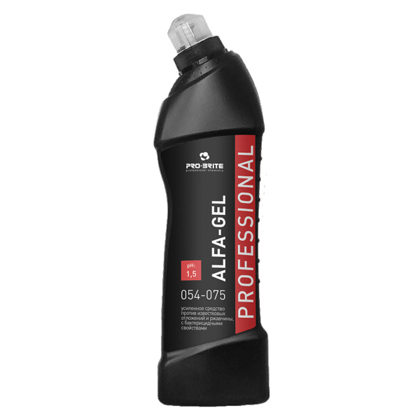 Средство для уборки санитарных помещений 750мл PRO-BRITE ALFA-GEL,кислотное,концентрат,гель, 605299