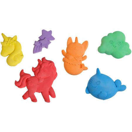 Мелки фигурные для асфальта Мульти-Пульти, цветные, 6шт., 6цв., картонная упаковка с окном ЦМ_50482 351946 - МСК «Форвард»