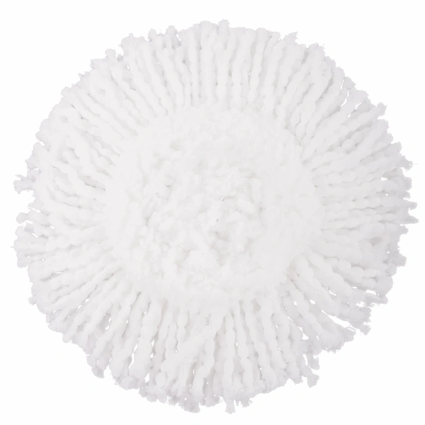 Насадка МОП круглая д/швабры из набора д/уборки 601459, крепление липучка, микрофибра, d16см, LAIMA  601487