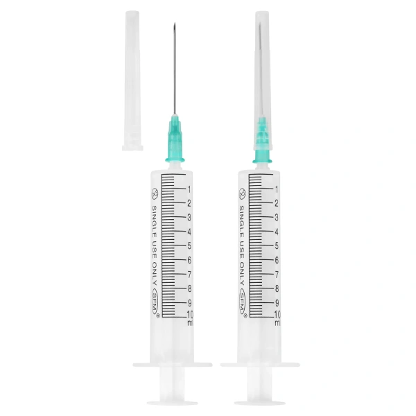 Шприц 2-х компонентный SFM, 10 мл. КОМПЛЕКТ 100 шт. в коробке, игла 0,8х40 - 21G,  534272 630460