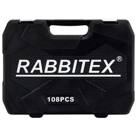 Набор инструментов для автомобиля, 108 предметов, пластиковый кейс, RABBITEX, 671339  - МСК «Форвард»