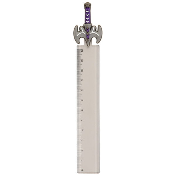 Линейка с топпером 12см MESHU "Grey sword", пластиковая, европодвес MS_36852 322841 - МСК «Форвард»