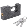 Замок навесной чугунный 90 мм "Гаражный" с полимерным покрытием, 3 ключа, RABBITEX (РАББИТЕКС), 671303 - МСК «Форвард»