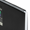 Блокнот БОЛЬШОГО ФОРМАТА А4, 80 л., обложка пластик, клетка, BRAUBERG "Metropolis", ЧЕРНЫЙ, 115577 - МСК «Форвард»