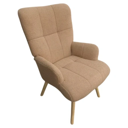 Кресло BRABIX "Soft LC-305", фактурная ткань букле (экомех), светло-бежевое, 533147 - МСК «Форвард»