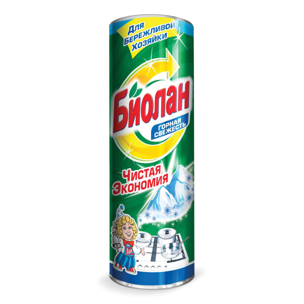 Чистящее средство 400г БИОЛАН "Горная свежесть", порошок, 601649