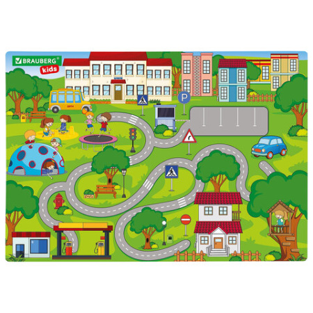 Настольное покрытие BRAUBERG KIDS, А3+, пластик, 46x33 см, "Лабиринт", 273620 - МСК «Форвард»