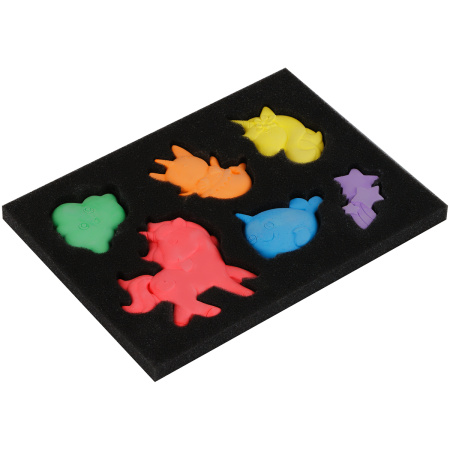 Мелки фигурные для асфальта Мульти-Пульти, цветные, 6шт., 6цв., картонная упаковка с окном ЦМ_50482 351946 - МСК «Форвард»