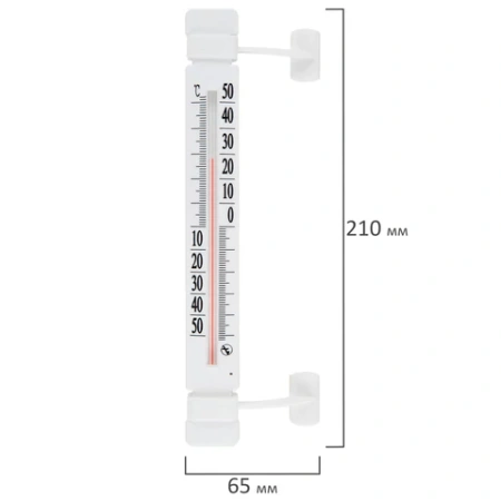 Термометр оконный, "ЛИПУЧКА", диапазон измерения: от -50 до +50 °C, ПТЗ, ТБ-223 671370 - МСК «Форвард»