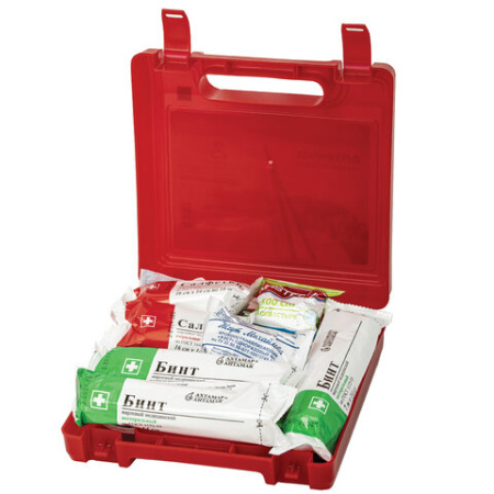 Аптечка первой помощи автомобильная, по приказу № 260н, ФЭСТ, пластиковый кейс, 3735 631422 - МСК «Форвард»