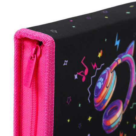 Пенал BRAUBERG с наполнением, 1 отделение, 1 откидная планка, 24 предмета, 21х14 см, "Headphones", 273531 - МСК «Форвард»