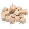 Силовые кнопки-гвоздики BRAUBERG WOOD, деревянные (кубики), 50 штук, 10 мм, 272762 - МСК «Форвард»