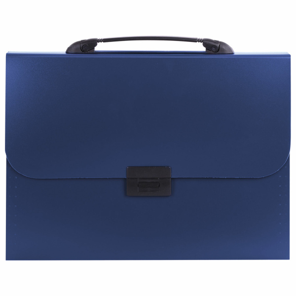 Папка-портфель пласт. BRAUBERG Energy А4 (330х256х32мм), 7 отделений, синий, 222572