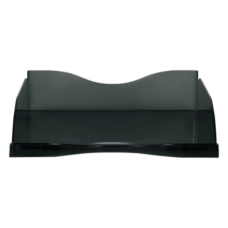 Лоток для бумаг горизонтальный СТАММ "Тропик", тонированный черный ЛТГ-30869 351655 - МСК «Форвард»