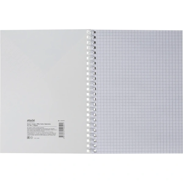 Бизнес-тетрадь Attache Office Style А5 48 листов бирюзовая в клетку на спирали 1516757 минпромторг - МСК «Форвард»