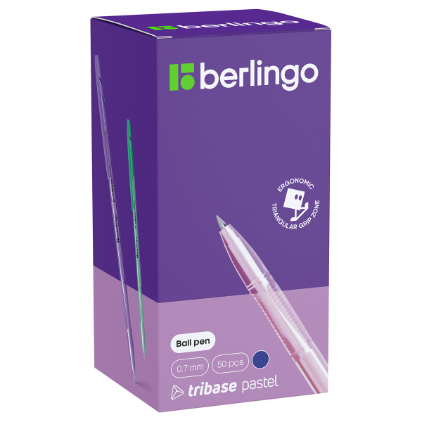 Ручка шариковая Berlingo "Tribase Pastel" синяя, 0,7мм CBp_70942 265897 - МСК «Форвард»