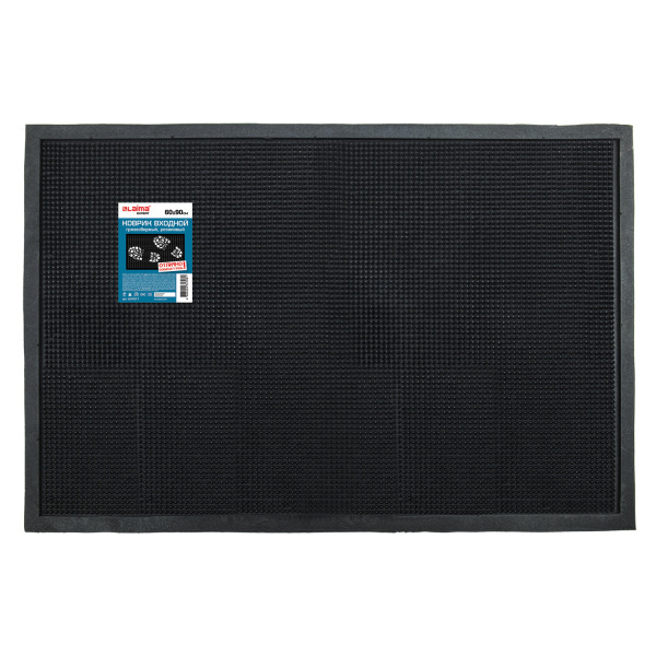Коврик входной резиновый фактурный грязесборный 60х90см толщина 12мм, LAIMA EXPERT, 607817