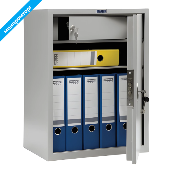 Шкаф металлический для документов AIKO "SL-65Т" светло-серый, (в630*ш460*г340мм;17кг) SL-65Т  290333