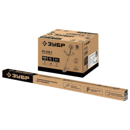 Триммер бензиновый ЗУБР КРБ-2500, 2500 Вт, 9000 об/мин, объем двигателя 52 см3, КРБ-2500 671136 - МСК «Форвард»