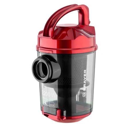 Пылесос BRAYER BR4202 с контейнером "циклон", 2200 Вт, мощность всасывания 420 Вт, черный/бордовый 456120 - МСК «Форвард»