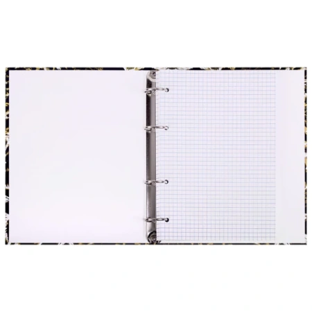 Тетрадь на кольцах А5 165х215 мм, 120 листов, твердый картон, клетка, BRAUBERG, "Leopard", 404712 - МСК «Форвард»