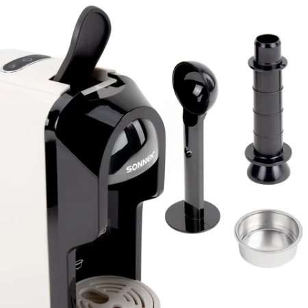 Кофемашина капсульная 3 в 1 для молотого кофе и капсул DOLCE GUSTO и NESPRESSO, SONNEN CM510B, 1450 Вт, 0,6 л, бежевая, 457338 - МСК «Форвард»
