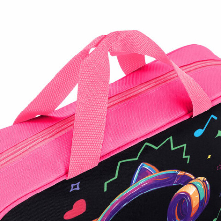 Папка на молнии с ручками BRAUBERG А4, 1 отделение, полиэстер, 80 мм, "Headphones", 273302 ПРОДАЖИ ПРЕКРАЩЕНЫ - МСК «Форвард»