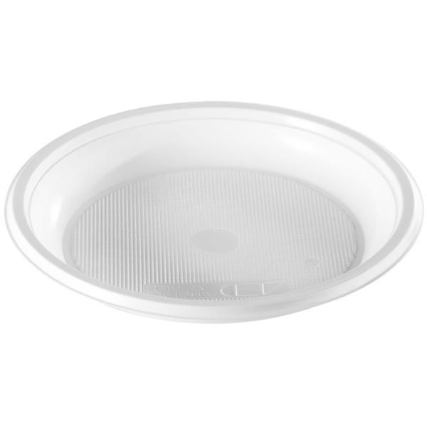 Тарелки одноразовые десертные OfficeClean, набор 100шт., ПС, белые, 16,5см 246539/П232825 - МСК «Форвард»