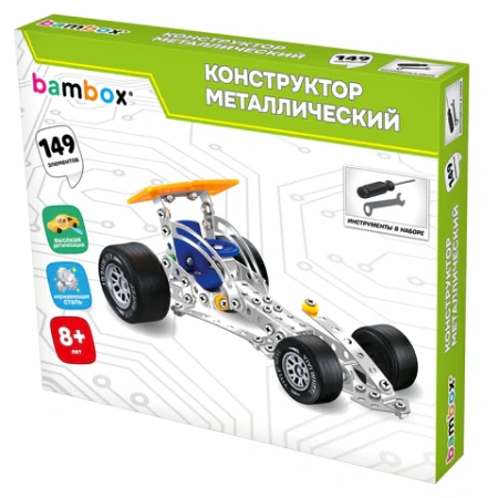 Конструктор металлический "Машинки" 4 вида ассорти, BAMBOX (БАМБОКС), 666367 - МСК «Форвард»