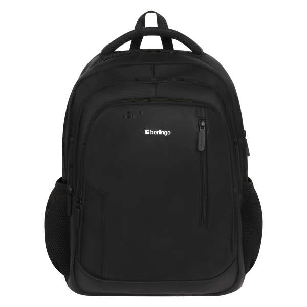 Рюкзак Berlingo City "Comfort black" 42*29*17см, 3 отделения, 3 кармана, отделение для ноутбука, эргономическая спинка RU06954 313439