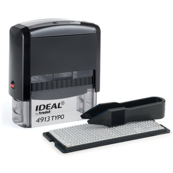 Штамп самонаборный 5-стр, оттиск 58х22мм, без рамки,TRODAT IDEAL 4913 P2,КАССА В КОМПЛЕКТЕ, 237442