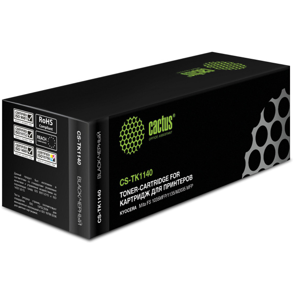 Тонер-картридж CACTUS (CS-TK1140) для KYOCERA FS1035MFP/DP//1135MFP/M2035DN, ресурс 7200 стр CS-TK11 320772