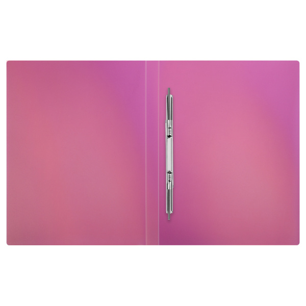 Папка c пружинным скоросшивателем СТАММ "Сияние" А4, 17мм, 700мкм, пластик, розовый ММ-32006 377047 - МСК «Форвард»