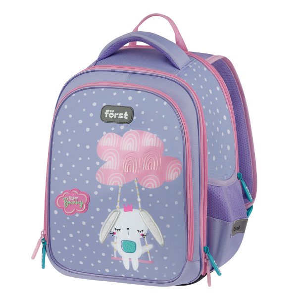 Рюкзак Först F-Cloud "Fluffy Bunny" 37*28,5*16,5см, 3 отделения, 3 кармана, анатомическая спинка FT-RM-152501 379230 - МСК «Форвард»