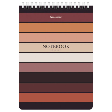 Блокнот А5 (146х206 мм), 60 л., гребень, картон, клетка, BRAUBERG, "Classic", 114359 - МСК «Форвард»